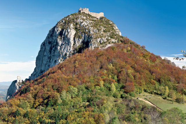 France, Ariège (09), Montségur, le château